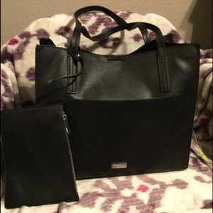 Carlos Santana bag.  11 3/4 L x 13 W. drop 10 in